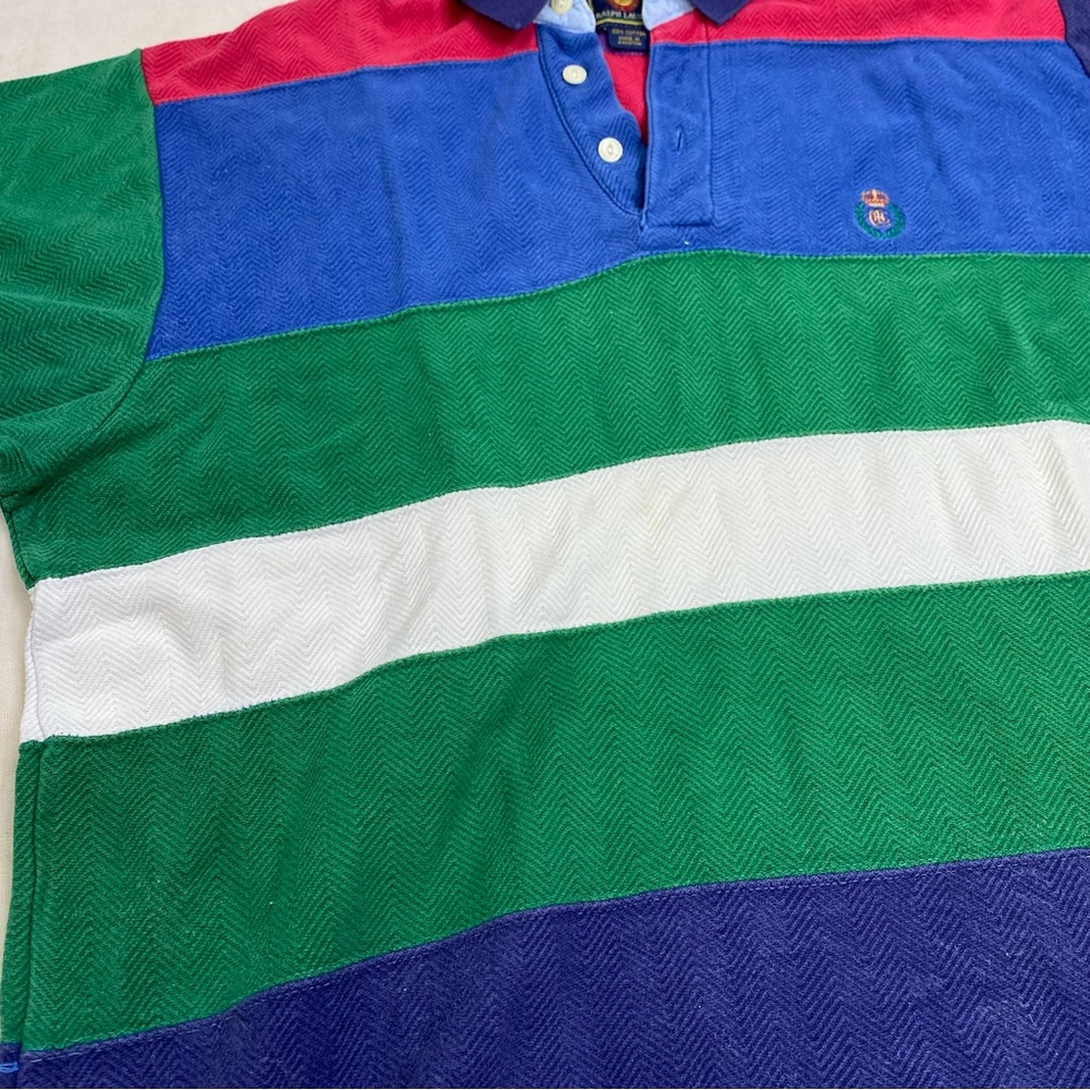 Chaps X Ralph Lauren Patchwork Colored Vintage Co… - image 8